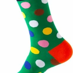 Merkloos Happy Footwear Sokken Multicolor Giftbox - Groen - Blauw - Meerkleurig - Stippen - Heren 41 46 -Exporteren beenmode winkel 550x820 1
