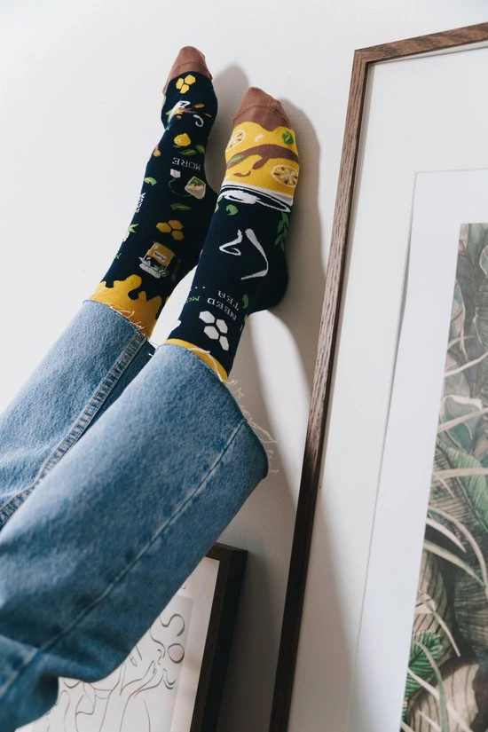 More Fashion - Heren Sokken - 39/42 - 4-Pack - Juice & Tea - MADE IN EU 7 More Fashion - Heren Sokken - 39/42 - 4-Pack - Juice & Tea - MADE IN EU - Afbeelding 5