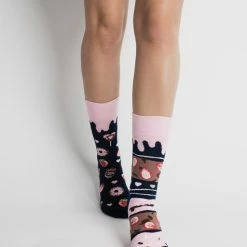 More Fashion - Dames Sokken - 35/38 - 4-Pack - Coffee & Cake - MADE IN EU -Exporteren beenmode winkel 550x825 83