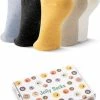 Jollysta Jolly Socks - 5 Paar Sneakersokken Dames - Grappige Sokken - Enkelsokken Dames - Funny Socks - Vrolijke Sokken - Leuke Sokken - Smiley Sokken - Maat 35-42 - Blauw, Zwart, Geel, Lichtbruin En Wit -Exporteren beenmode winkel 550x834 1